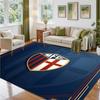 Bologna FC Design Crystal Velvet Rug Soft Decorative Mat for Bedroom Entrance