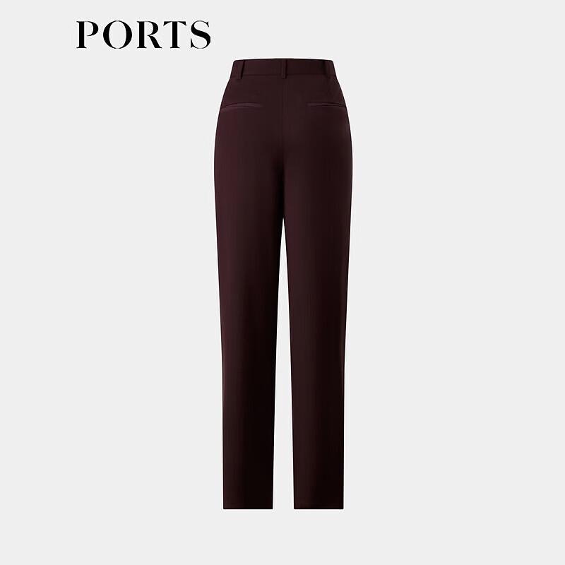 PORTS Women's Pleated Design Tapered Pants