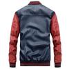 Jacke Männer Stickerei Baseball Jacken Pu Leder Mäntel Slim Fit College Pilot Casaco Masculino