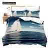 Sailing Ship Pattern Duvet Cover Set 3D Print Boat For Kid Teen Adult Bedding Set Polyester Comforter Cover Full King Twin Size
