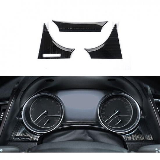 Black titanium Front Dashboard Meter decor Cover Trim For Toyota Camry 2018-