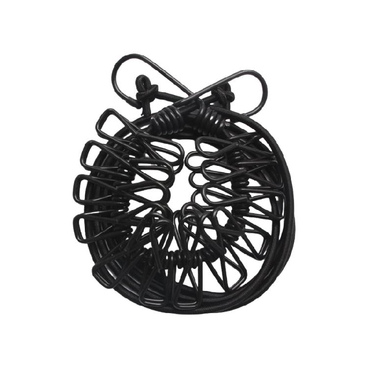 

Portable Elastic Travel Clothes Rack Retractable Travel Clothesline With 12 Clip Hanging Laundry Drying Rope Enduring 1