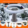 Birdbath Deicer Poultry Water Heater Winter Anti Freeze Drinking Deicer With Temperature Control For Chicken Duck Geese
