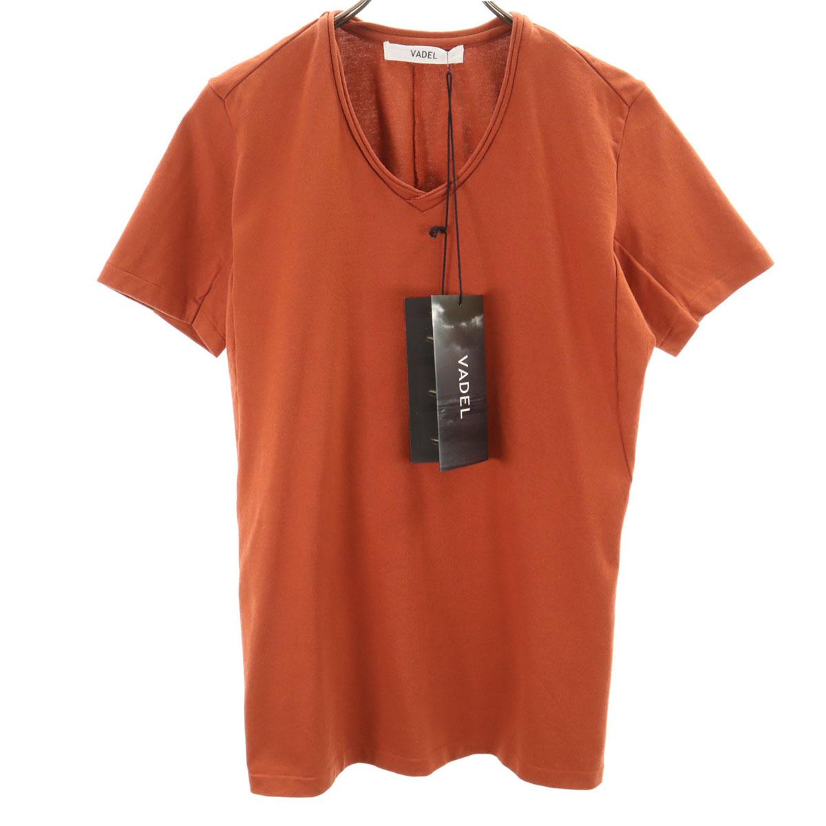 

unused VADEL Short sleeve V neck T-shirt 46 Brown Men s Used