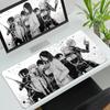 Podkładka pod mysz Anime Attack On Titan Komputerowa Antypoślizgowa Gamingowa Podkładka pod mysz XXL Krawędź Blokująca PC Laptop Klawiatura Mata pod mysz Akcesoria biurkowe