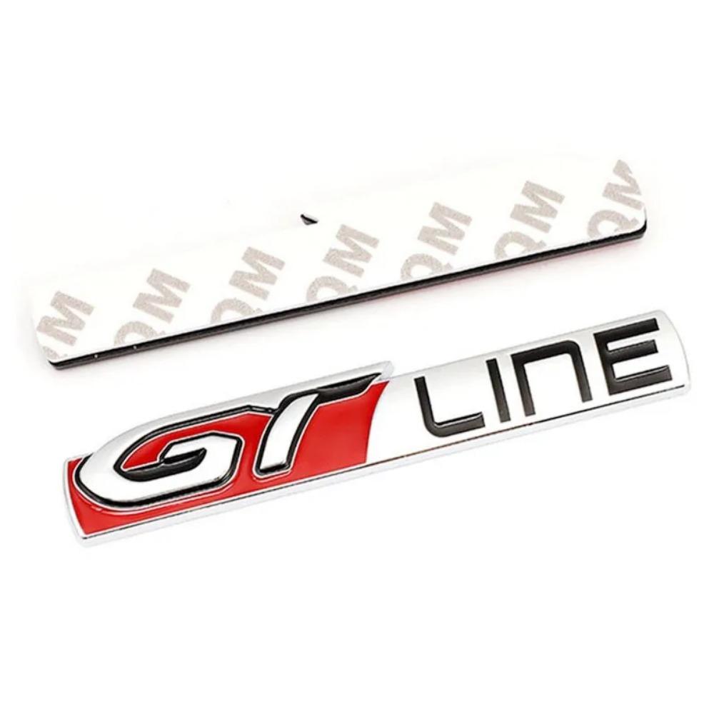 For GT Line Logo 308 508 Car Rear Boot Trunk Tailgate Emblem Side Fender Badge Decals Stickers