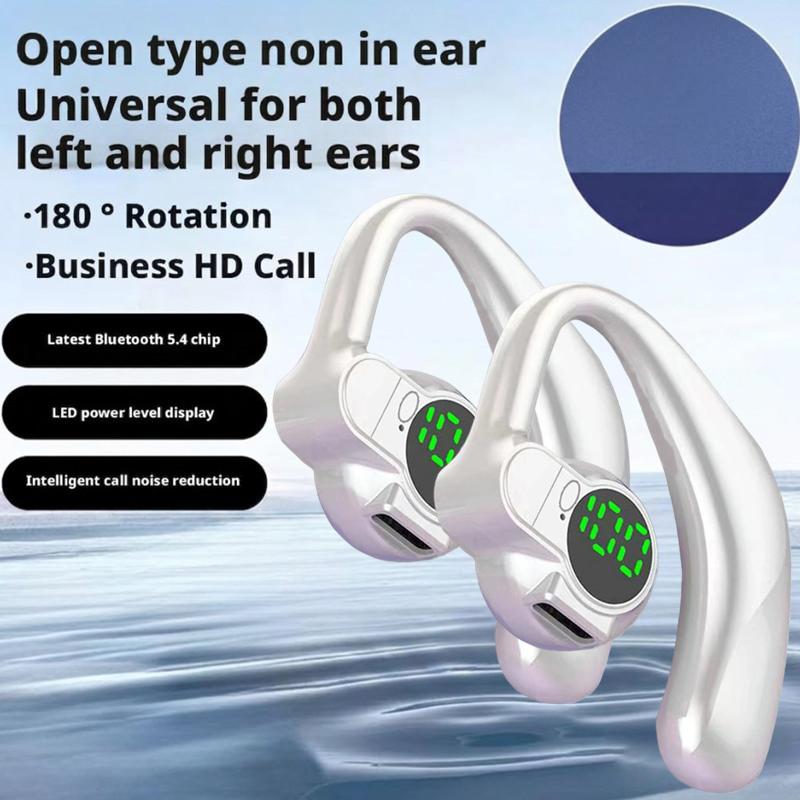 1/2Pcs Wireless 360° Rotatable Bluetooth 5.4 Earphones Single Ear Earhooks Noise Cancelling Sports Headphones Wireless Earbud