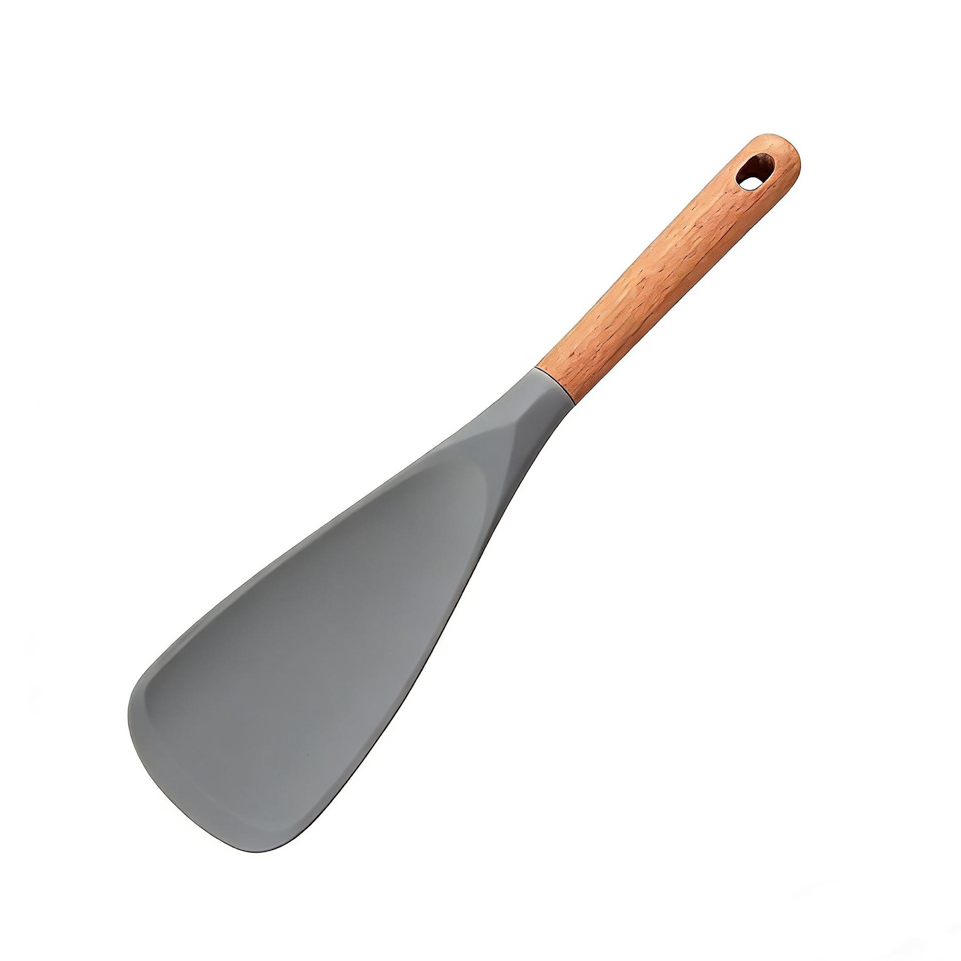 

Деревянная ручка силиконовая лопатка ложка для многофункционального кухонного использования Standard