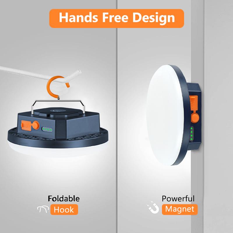 7000/10000mAh LED Tent Light Rechargeable Lantern Portable Emergency Night Market Light Outdoor Camping Bulb Lamp Flashlight Hom