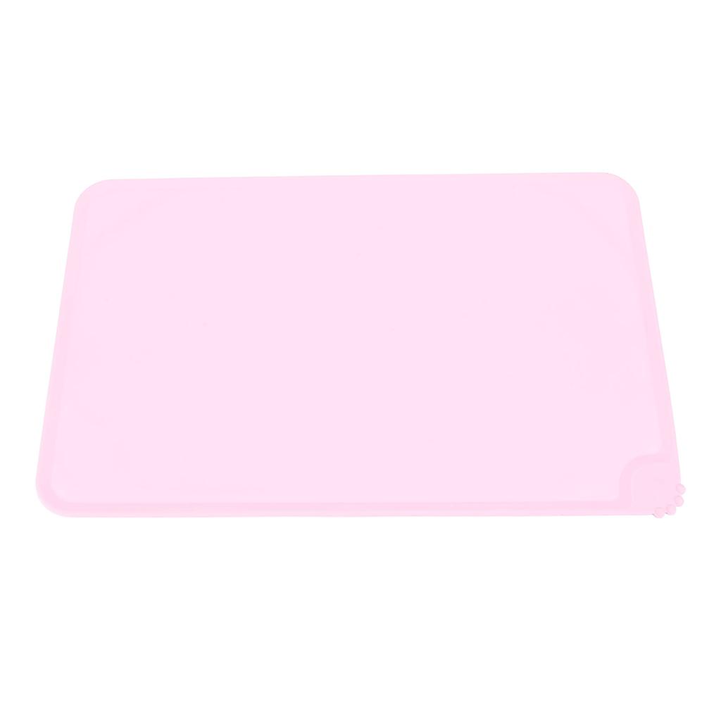 Silicone Pet Feeding Mat Spill Proof Anti Slip Washable Cute Look Cat Dog Food Water Bowl Mat for Indoor