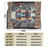 Italian Brainrot Cappuccino Assassino Fun Cappuccino Meme Blanket Soft Funny Plush Throw Blanket For Flannel Bedspread Bed Cover