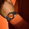 Seiko 5 ספורט SRPK35K1 SKX מידי ריאישו חוגה כתומה שעון גברים אוטומטי