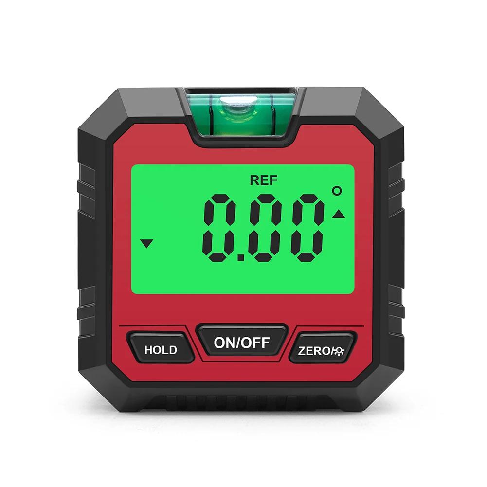 Inclinometer with Backlight and Magnetic Base Electronic Level and Angle Gauge for Woodworking Carpentry Building Masonry