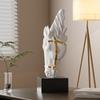 Modern 3D Abstract Horse Head Ornament - Art Decor for Living Room, TV Cabinet, Wine Cabinet, or Housewarming Gift