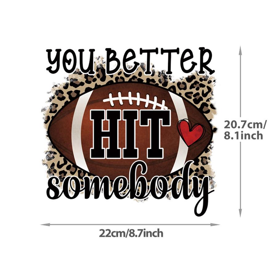 

Термоклеящиеся нашивки для одежды, термопресс для американского футбола, аппликации, Parches Ropa, толстовки «сделай сам», футболка, наклейки для одежды в полоску