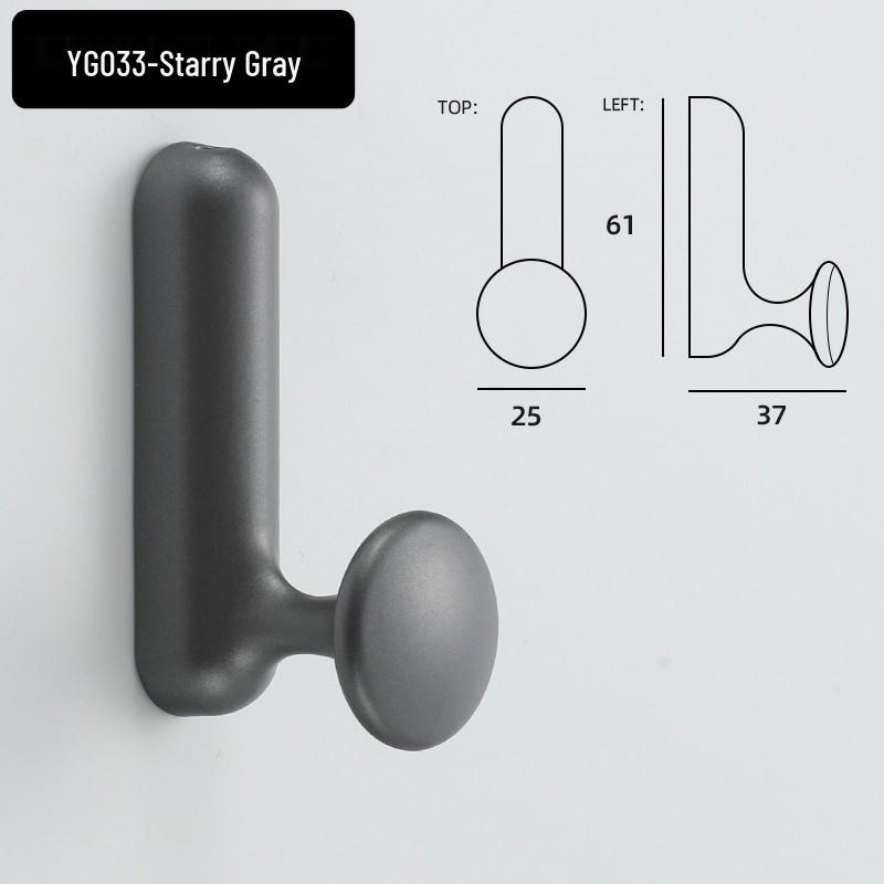Nordic Aluminum Alloy Coat Hook for Bedroom and Entrance Hall