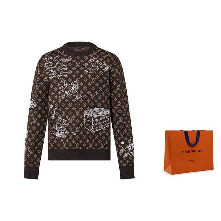 Louis Vuitton Pre Owned 2010 Monogram Wool Jumper 1ABXYW
