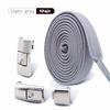 1/2Pair 8MM Flat No Tie Shoelaces Elastic Shoelace Metal Buckle Shoelaces Without Ties Sneakers Children Laces Shoe Accessories