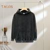Winter Couple Hoodie Washed Retro Loose Hooded Pullover Long Sleeve Unisex Top Elastic Cuffs Thick Fall Spring Hoodie