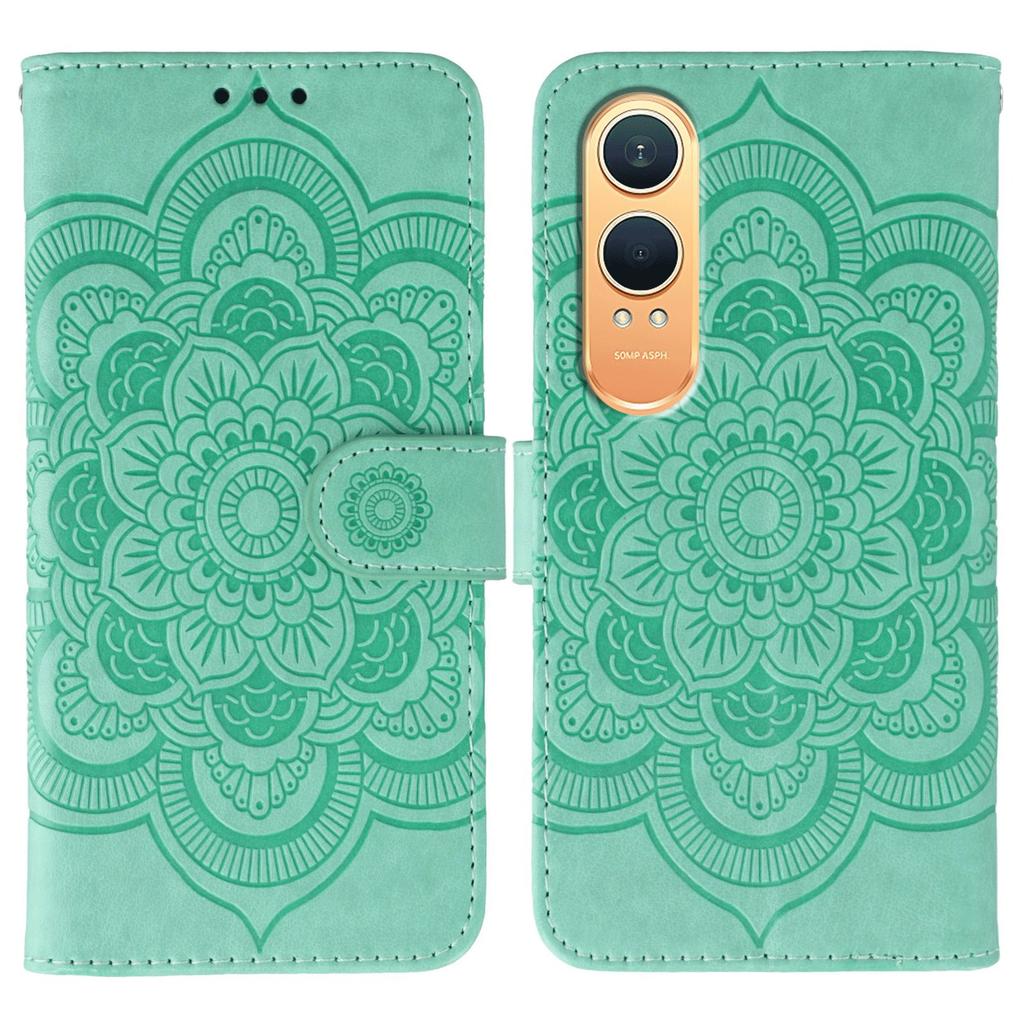 For OnePlus Nord CE4 Lite 5G Case PU Leather Mandala Imprinted Design Wallet Phone Cover