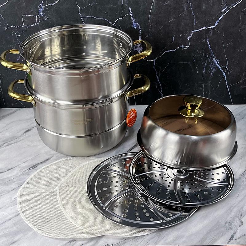 Xiaochushi Hemerite Earl 304 Stainless Steel Steamer Pot