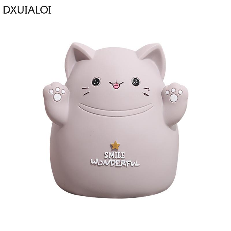 Cartoon Cat Piggy Bank Children Piggy Bank Creative Cute Animal Home Decoration Birthday Gift Saving Box  Money Box DXUIALOI