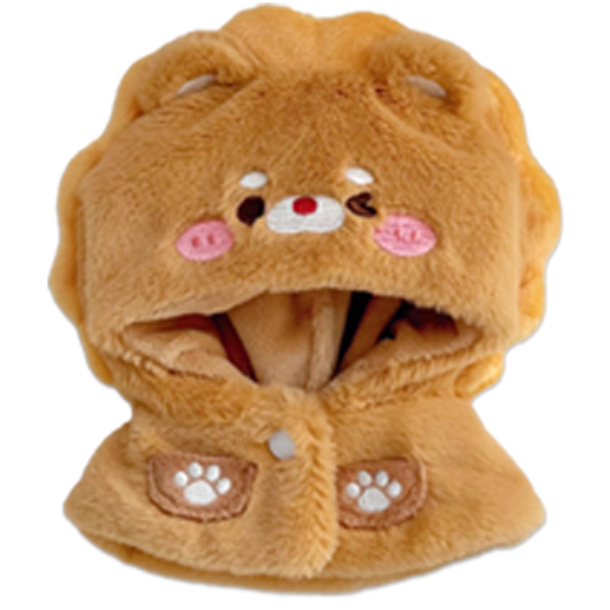 

Пушистый костюм животного для 10 см плюшевого льва, аксессуары для костюма, кукла отаку, талисман, костюм kpop-куклы [б/у]