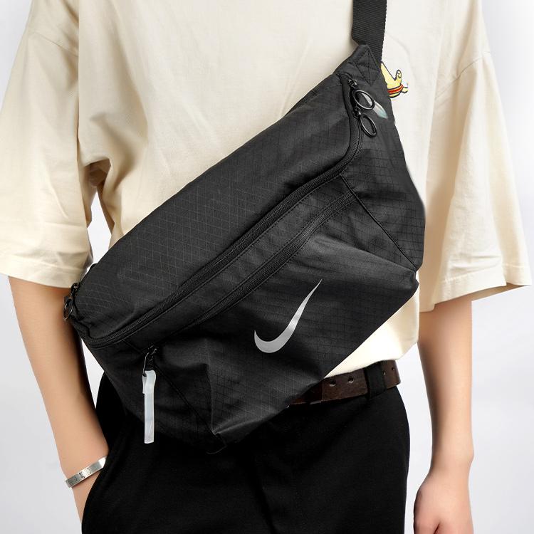 New Nike Fabric One Shoulder Crossbody Bag, Sling Bag, Fanny Pack Regular Unisex Black DN8114-010