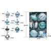 8PCS Colorful Christmas Tree Decorations With Unique Artwork Durable Plastic Ornament For Indoors Outdoor Use