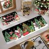 Vikama 1/2Pcs Christmas Kitchen Floor Mat Festive Atmosphere Home Decor Indoor Outdoor Area Carpet Entry Welcome Doormat