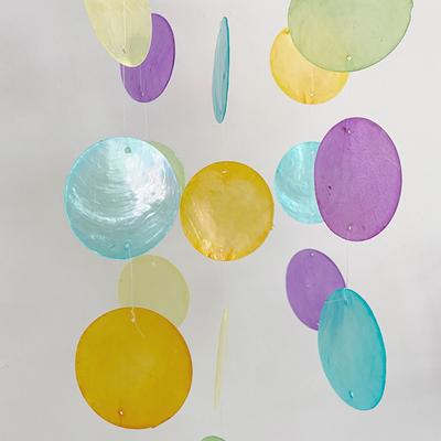 Circle Shell Wind Chimes Creative Home Decoration Natural Shell Shell Wind Chimes With Crisp Ringtones Shell Pendant Balcony