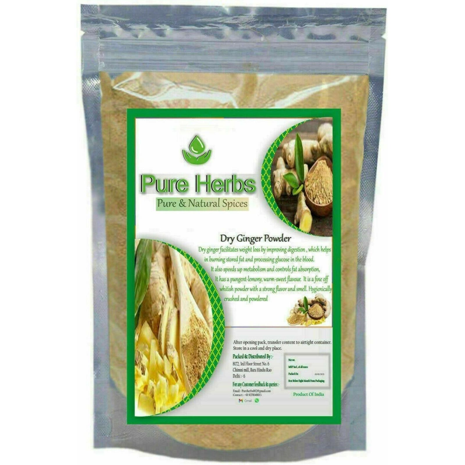 Pure Herbs Natural Spices Dry Ginger Powder 50gm N931 H995 TDN3065.1