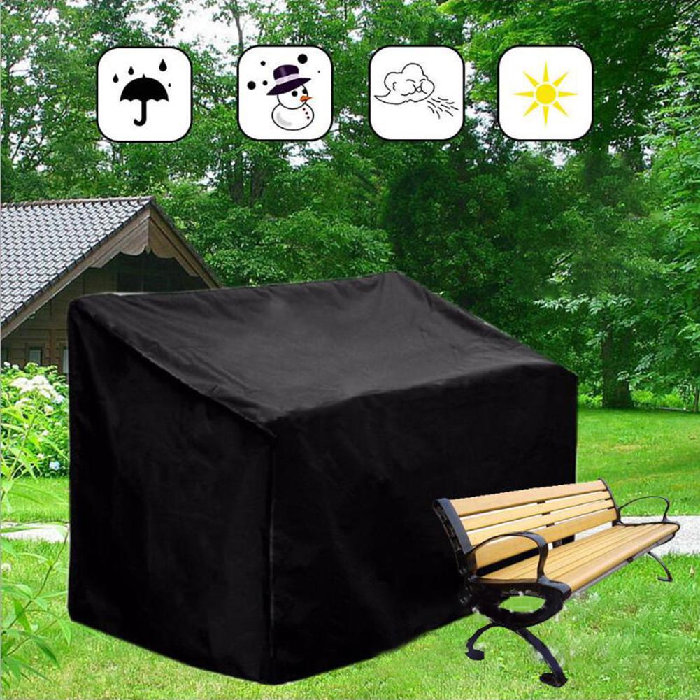 Gartenbank Sitzbezug Schwarz Oxford Wasserdicht 2/3/4 Sitzer Möbelbezug Schwerlast Geeignet Nützlich Praktisch Heiß