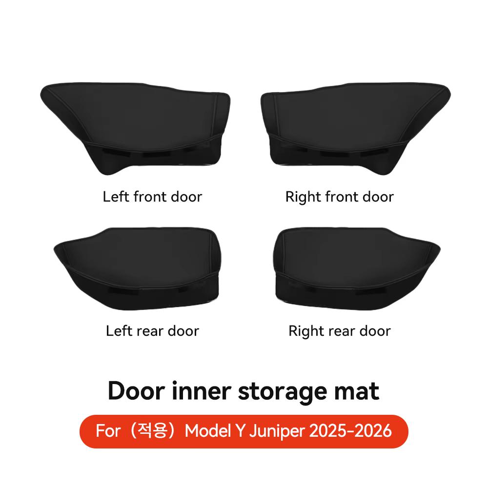 YZ For Tesla Model Y Juniper 2025 New Leather Trunk Mats Fully Surrounded Waterproof Non-Slip Liner Custom Floor Mat Accessories