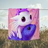 1PC Custom Name Purple Axolotl Trio Outdooor Flannel Blankets Throw Blanket All-Season Throw Gift Bedspread for Couch, Bed, Camping Holiday Birthda