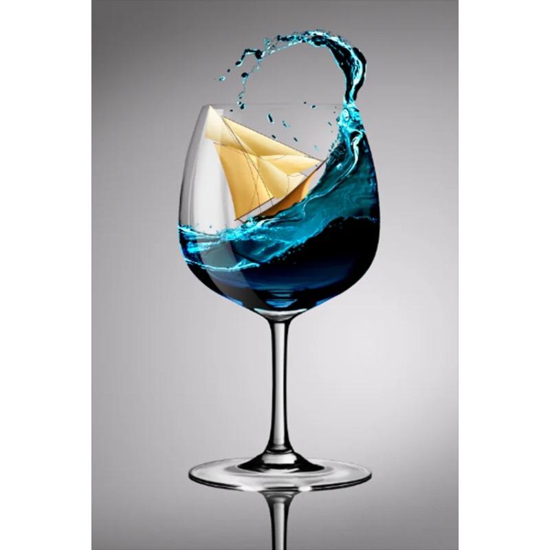 

Современный абстрактный переполненный кубок, парусное искусство, холст, живопись, скандинавские постеры и принты, настенное искусство для домашнего декора (Без рамки) 30x45m(No Frame)