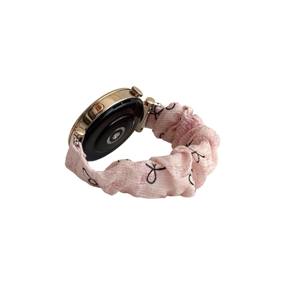18mm Ice Silk Bow Elastic Bandfor Women Strap for Huawei GT 6/ 5 / 4  for Garmin Venu 3S /Forerunner