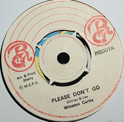 7-Zoll Schallplatte WINSTON CURTIS - Please Don't Go RG001 RG Records UK Reggae, Ska & Dub Gebraucht