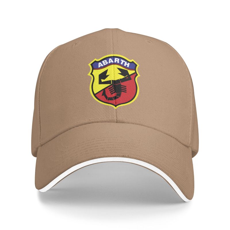 Abarth Cool Print Baseball Cap Outdoor Travel Sports Adjustable Snapback Cap Unisex Breathable Sandwich Hats Summer Trucker Hat