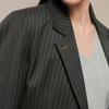 LadyS Elite Striped Wool Blend Business Suit Separates