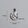 Retro Titanium Steel Cross Necklace Pendant - Stainless Steel DIY Jewelry Accessory, Fade-Resistant