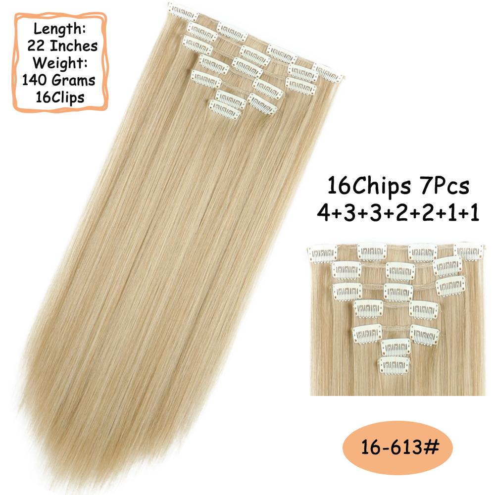 MISS WIG 16 клипс для длинных прямых волос — фото 19