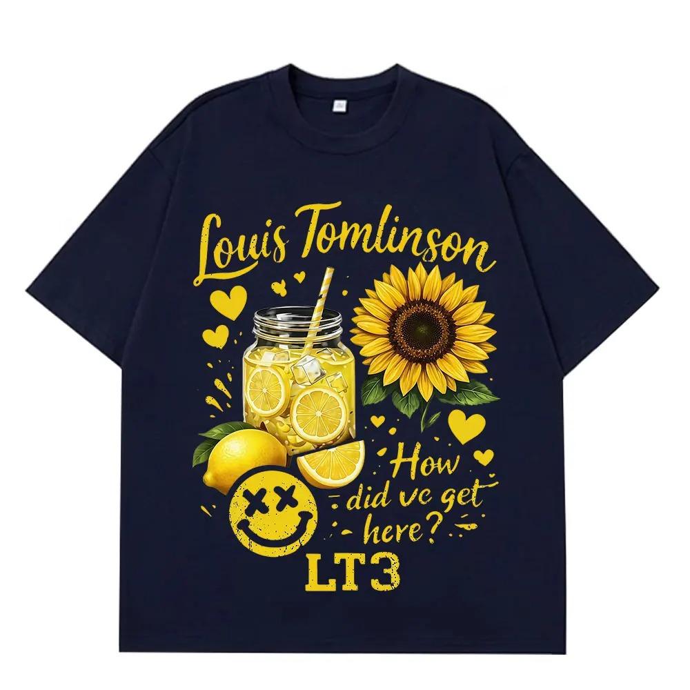 Unisex Women Fashion Tshirt Singer Louis Tomlinson How Did I Get Here Tour 2026 Print TShirt Cotton Vintage Loose Tshirs Fan Gift