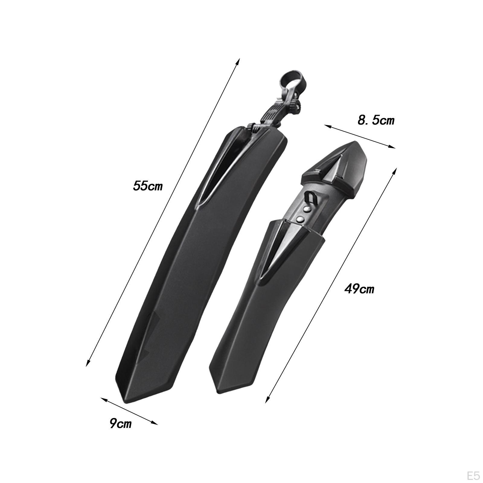 Переднее и заднее велосипедное крыло. Велосипедные крылья. Регулируемая защита от дождя — фото 7