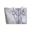 Tory Burch Tb T Monogram Vine Pattern Fabric And Faux Leather Tote Bag Women Tote Ivory 82593-107