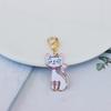 5/8Pcs Cartoon Novelty Fox Cat Keychain Cute Fashion Animal Pendant Keychain Creative Backpack Decoration Accessories Gifts