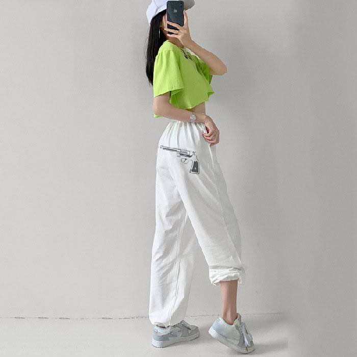 Women Korean Streetwear Casual Oversize Kpop  Baggy Spring Straight Leg Joggers Sweatpants Plus Size