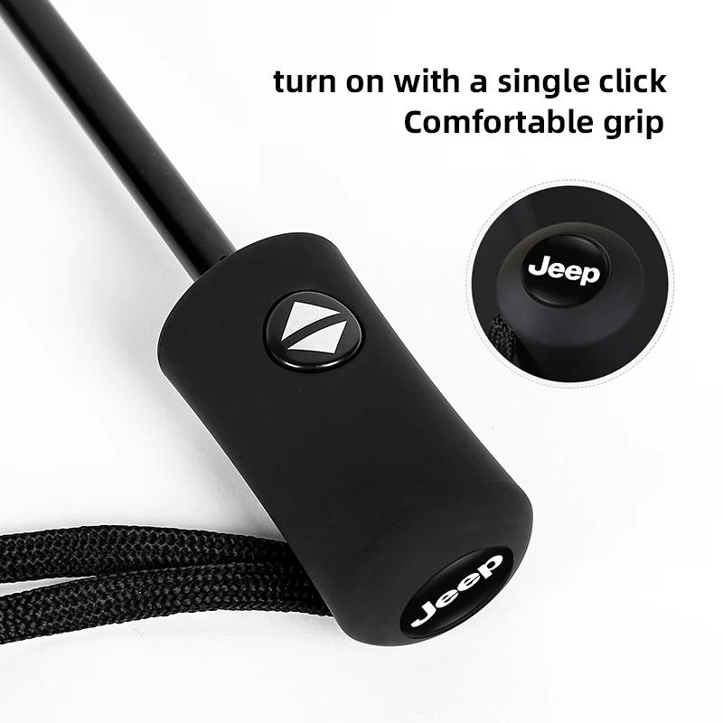 Per Auto Jeep Ombrello Portatile Automatico Retrattile Pieghevole Per Jeep Grand Cherokee Wrangler JK Gladiator Compass Renegade P