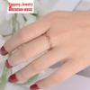 Women's 18K Rose Gold Titanium Steel Tricolor Cutout Ring
