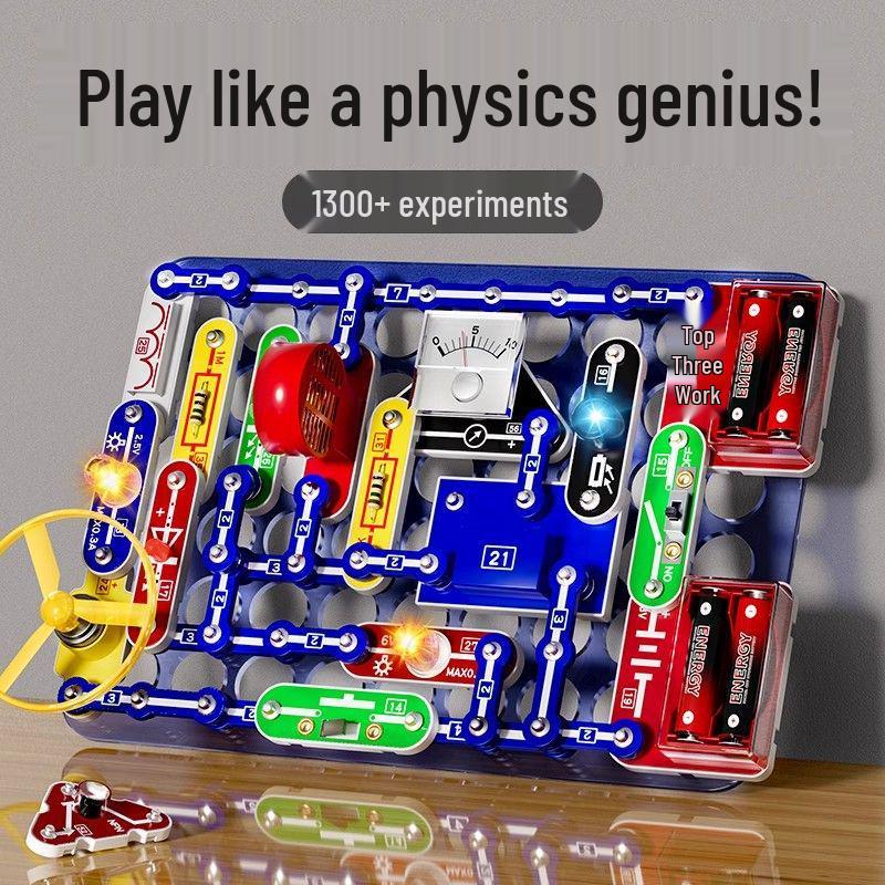 Kid's Electronic Circuit Building Blocks for Science Experiments